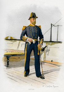 Kapitan Królewskiej Marynarki Wojennej, c1890-c1893.