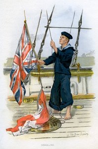 Sygnalizacja marynarska Royal Navy, c1890-c1893 autorstwa William Christian Symons