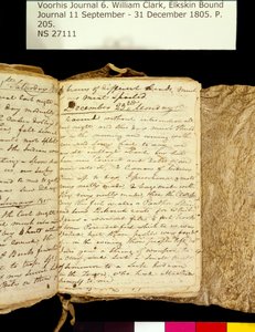 Clark Family Collection - Tom 6. Elkskin Journal, strona 205, 22-23 grudnia 1805 r. autorstwa William Clark