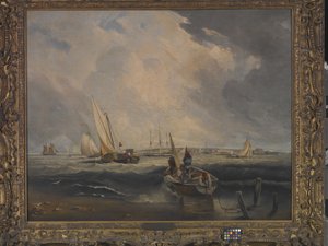Bligh Sands, Sheerness (olej na płótnie) autorstwa Clarkson Frederick Stanfield