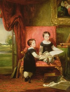 Lord Charles i Lord Thomas Pelham Clinton autorstwa William Collins