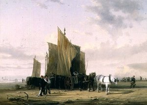 Na wybrzeżu w Yarmouth (jeden z pary) autorstwa William Collins