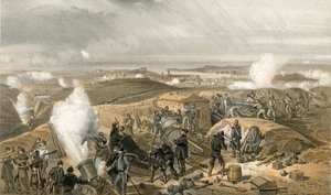 Upalny dzień na bateriach autorstwa William Crimea Simpson
