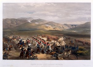 Szarża ciężkiej brygady w bitwie pod kominiarką, 1854 autorstwa William Crimea Simpson