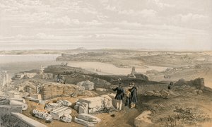 Sewastopol ze starego Chersonez i starożytnego kościoła św Włodzimierza autorstwa William Crimea Simpson