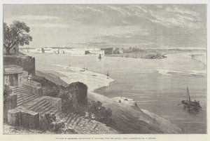 Fort Allahabad i połączenie Dżumny z Gangesem autorstwa William Crimea Simpson