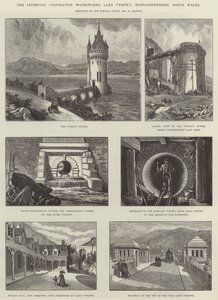 The Liverpool Corporation Waterworks, Lake Vyrnwy, Montgomeryshire, North Wales autorstwa William Crimea Simpson