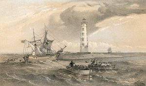 Latarnia morska na przylądku Chersonese, patrząc na południe autorstwa William Crimea Simpson