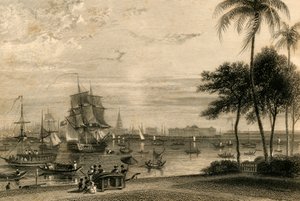 Kalkuta, z Domu Ogrodowego, 1835. autorstwa William Daniell