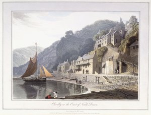 Clovelly, na wybrzeżu North Devon autorstwa William Daniell