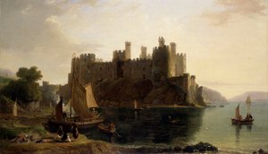 „Zamek Conway”, 1789-1837 autorstwa William Daniell