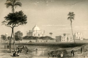 Mauzoleum Suftera Junga, Delhi, 1835. autorstwa William Daniell