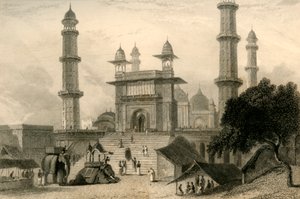 Meczet w Mathurze, 1835. autorstwa William Daniell