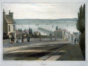 „Ryde”, Wyspa Wight, 1814-1825 autorstwa William Daniell