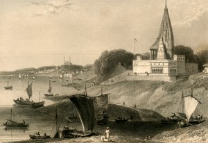 Pagoda Bernarda, Benares, 1835. autorstwa William Daniell