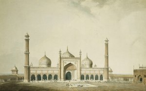 Jama Masjid, Delhi, autorstwa William Daniell