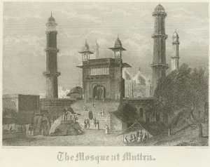 Meczet w Muttra autorstwa William Daniell