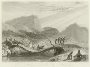 Widok na most nad Ba-Fing autorstwa William Daniell