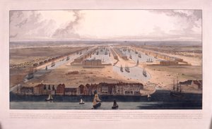 West India Docks, Topola, Londyn, 1802