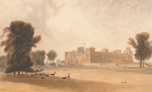 Zamek Windsor od południa autorstwa William Daniell