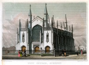 Nowy Kościół, Stepney, Londyn, 1828.