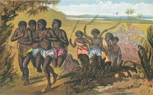 Pogrzeb Sambo (kolorowa litografia)