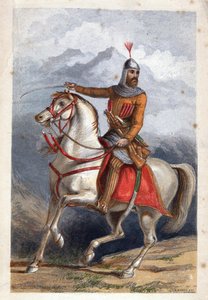 Chamil ou Imam Chamil - Imam Shamil (1797-1871) - Dickes, William (1815-1892) - Kolorowa litografia - 18x11 - Prywatna kolekcja