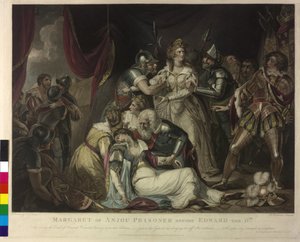 Ilustracja przedstawiająca: Francklin Małgorzata z Anjou (mezzotinta) autorstwa William Dickinson
