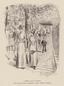 Poranny spacer, Piccadilly (grawerunek) autorstwa William Douglas Almond