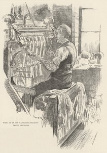 Praca w Old Handloom Stocking-Frame, Leicester autorstwa William Douglas Almond