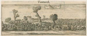 Tamworth - Panorama: miedzioryt i [XVII w.]