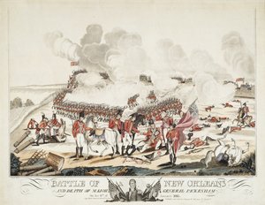 Bitwa o Nowy Orlean i śmierć generała dywizji Packenham autorstwa William Edward (after) West