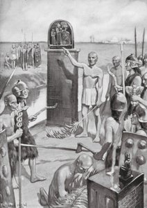 Wyznaczenie granicy Lagash (litografia) autorstwa William Edward (after) Wigfull
