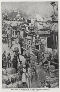Port Bizancjum w XI wieku (lito) autorstwa William Edward (after) Wigfull