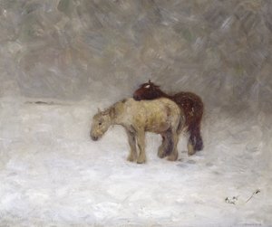 Burza śnieżna, ok. 1891 (olej na płótnie)