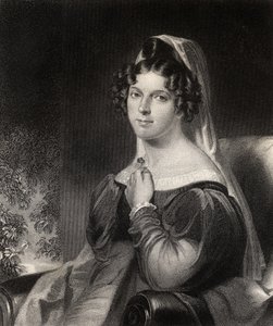 Felicia Dorothea Hemans, sztych. W. Holl, z „Narodowej Galerii Portretów, tom 1”, wydana ok. 1820 r. autorstwa William Edward West