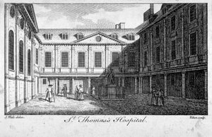 Sąd środkowy szpitala św. Tomasza, Southwark, Londyn, ok. 1750. autorstwa William Elliot