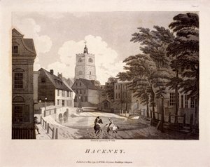 Widok ogólny Hackney, Londyn, 1791