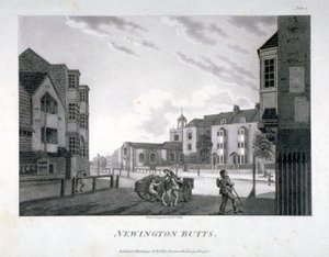 Newington Butts, Southwark, Londyn, 1792.
