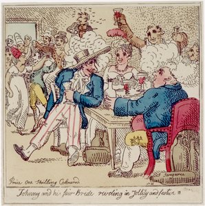 Johnny i jego Fair Bride Reveling in Jollity and Festive, z „Przygody Johnny