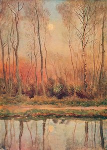 „Kanał Surrey, wieczór”, c1893 autorstwa William Eyre Walker