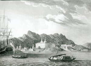 Port Rio Janeiro, z Klasztorem Benedyktynów, autorstwa William F. Wilson