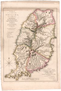 Nowy plan wyspy Grenada autorstwa Patersona autorstwa William Faden