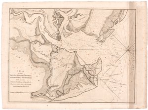 Plan Charlestown, SC autorstwa Fadena autorstwa William Faden