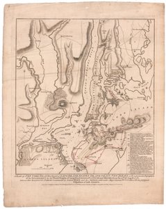 Plan wyspy Nowy Jork autorstwa William Faden