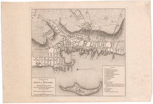 Plan Newport autorstwa Fadena autorstwa William Faden