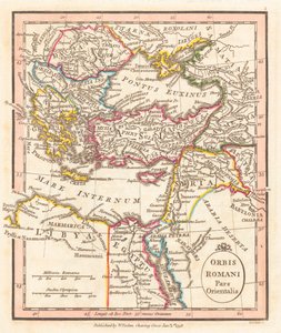 Cesarstwo Wschodniorzymskie. Mapa.