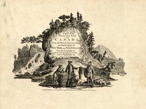 Indianie w handlu futrami w Kanadzie, 1777.