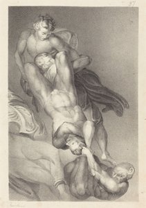 Część Sądu Ostatecznego od Michała Anioła autorstwa William Fairland after John Flaxman