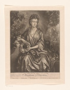 Portret van Sarah Chicheley Pani Plowden (tytuł na obiekcie) autorstwa William Faithorne (I)